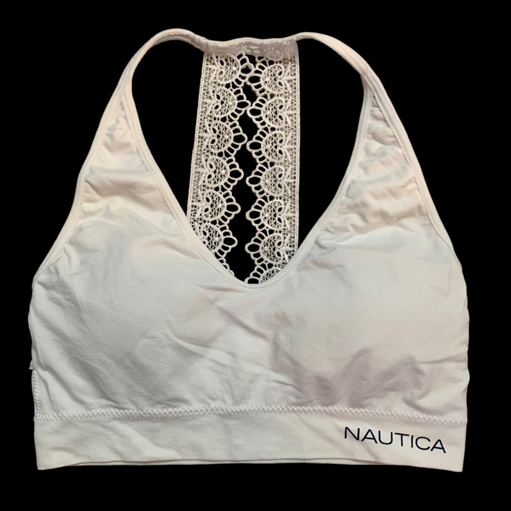 Nautica white Lacey bralette Size L